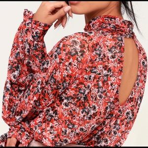 Free People All Dolled Up Crop Blouse NWT!